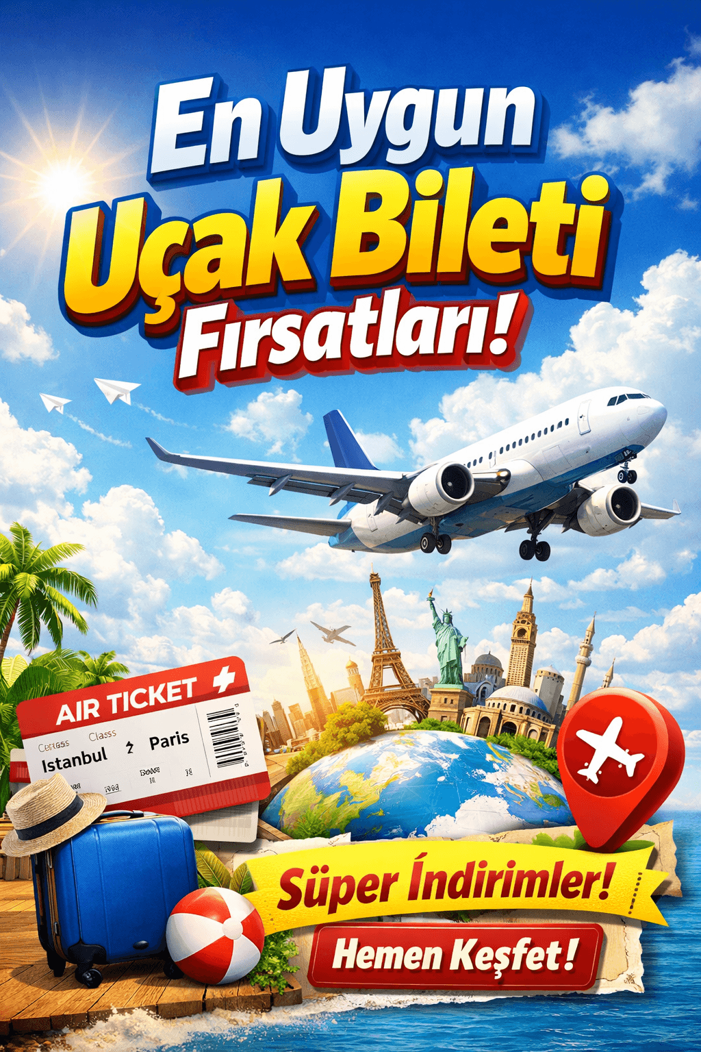 En uygun uçak bileti fırsatları En uygun uçak bileti fırsatları