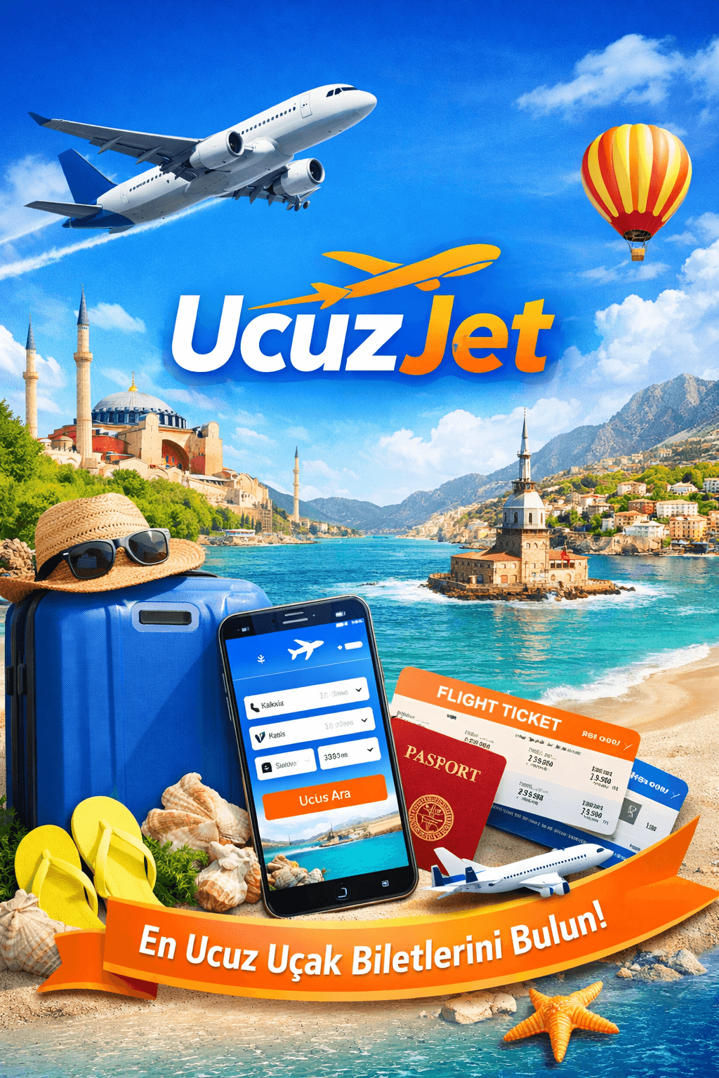 UcuzJet Türkiye ve Çevresinde Uygun Fiyatlı Uçak Bileti Bulmanın En Akıllı Yolu